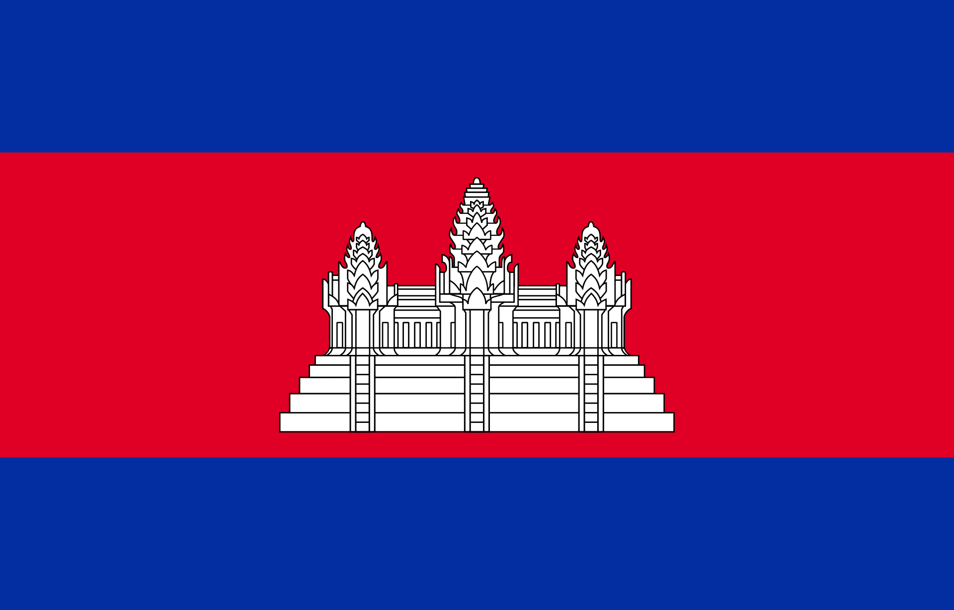 Hier sehen Sie die Flagge von Kambodscha