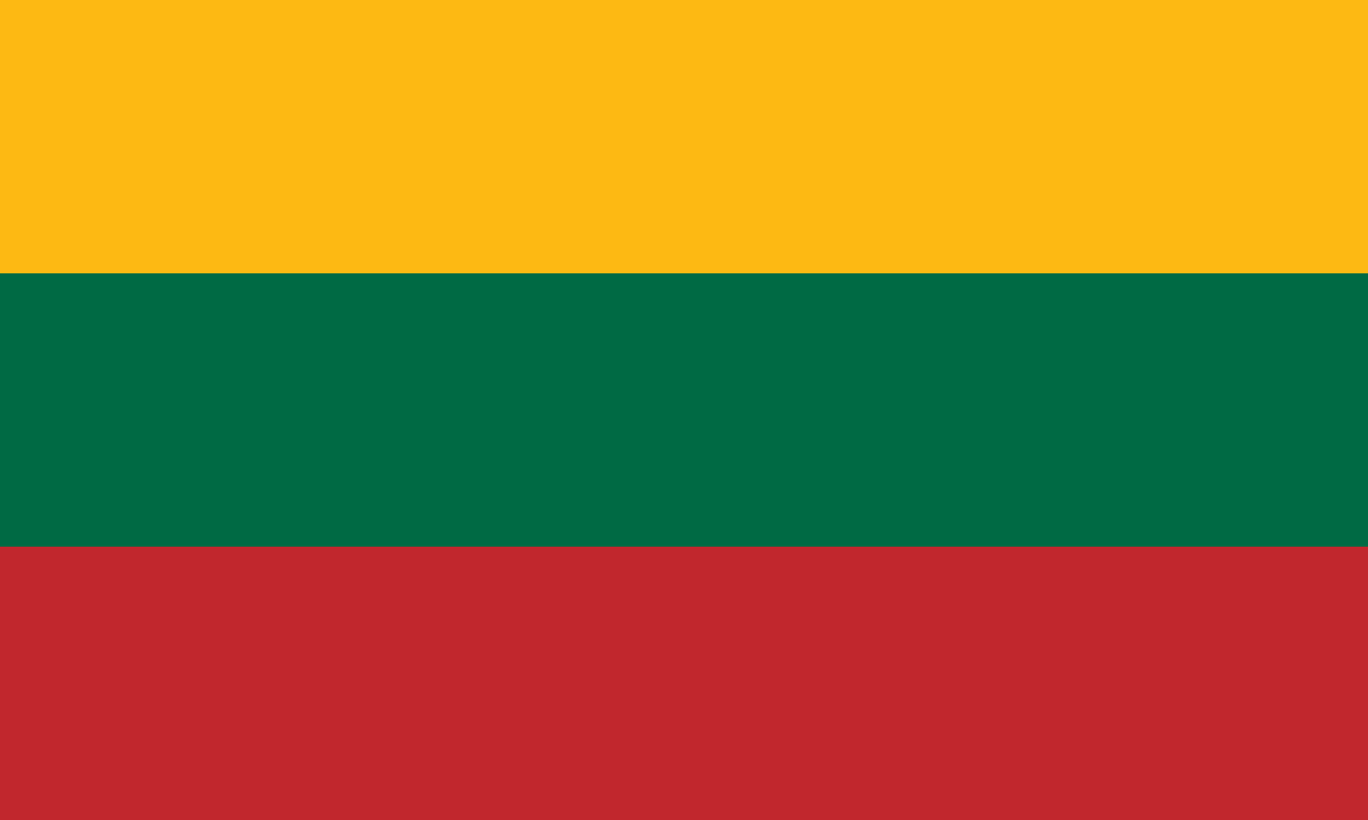 Hier sehen Sie die Flagge von Litauen