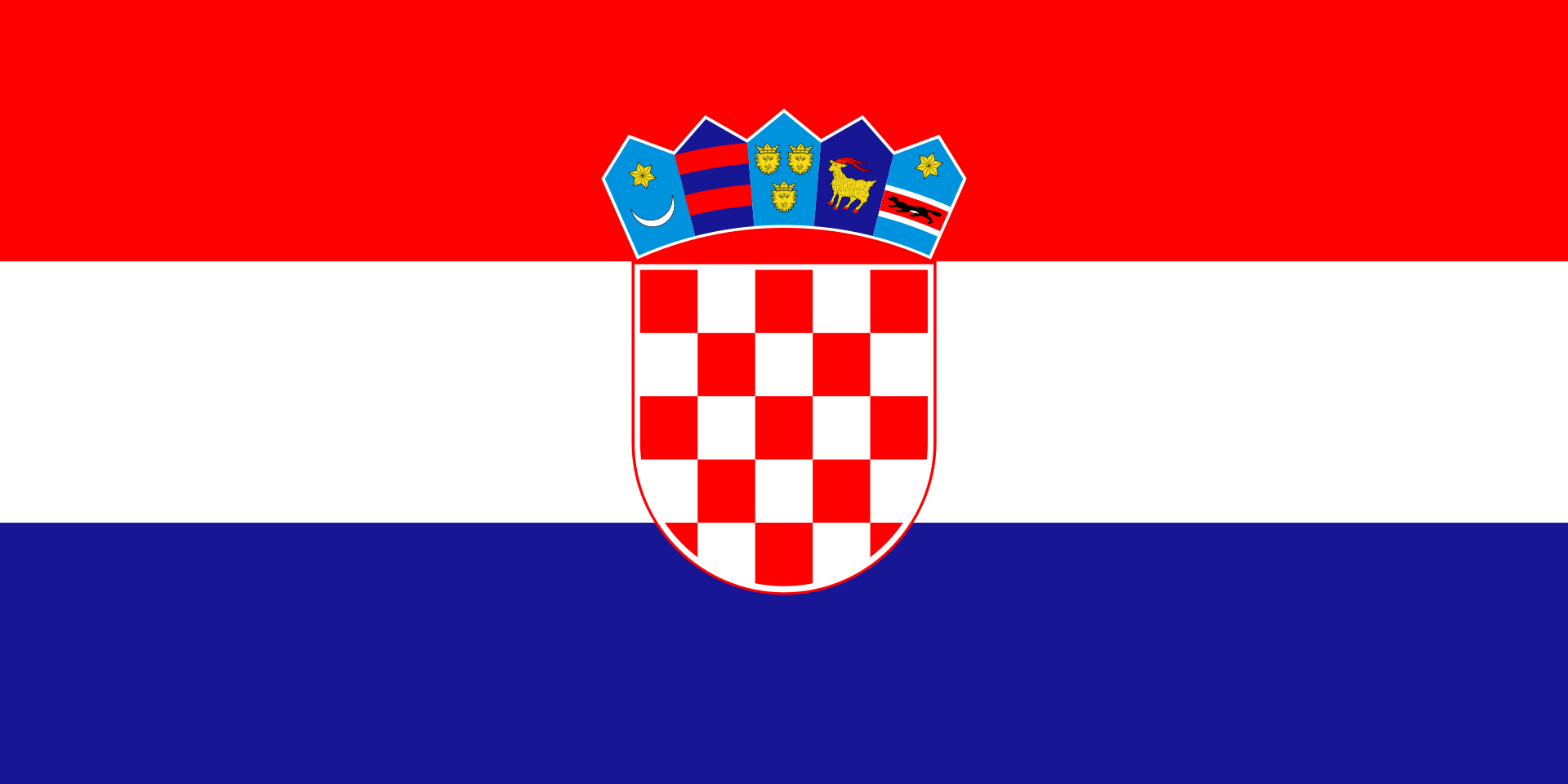 Hier sehen Sie die Flagge von Kroatien