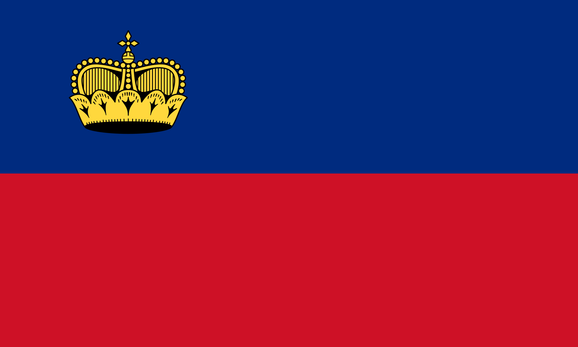 Hier sehen Sie die Flagge von Liechtenstein