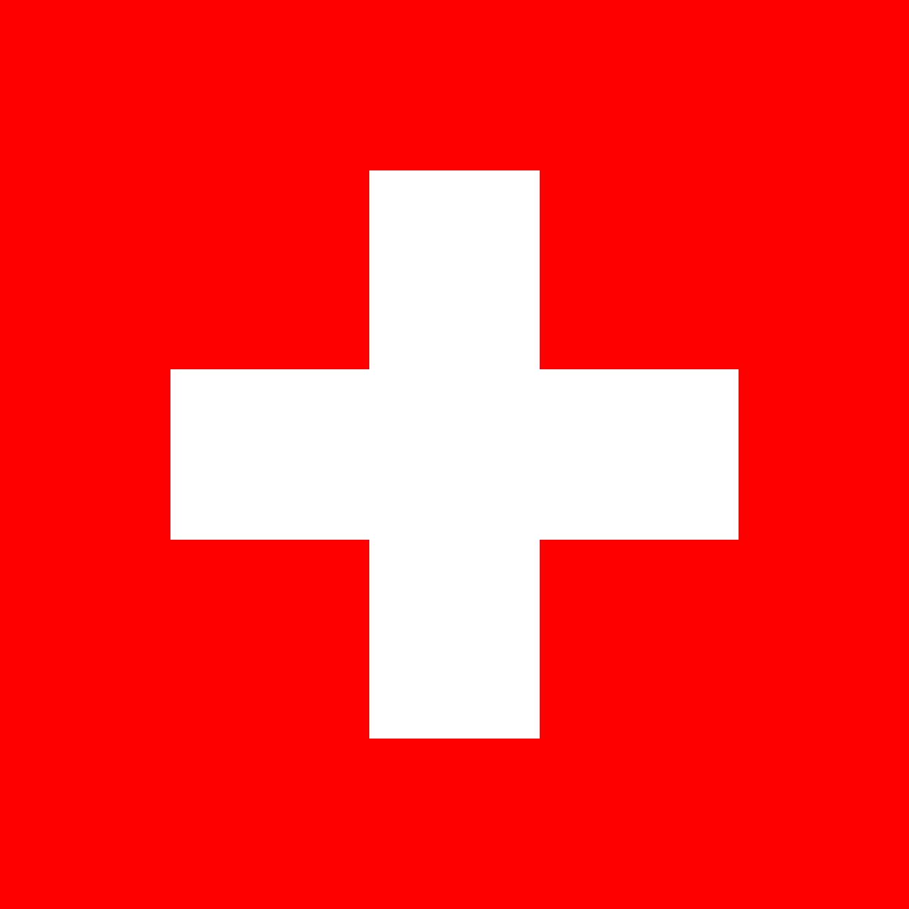 Hier sehen Sie die Flagge von der Schweiz